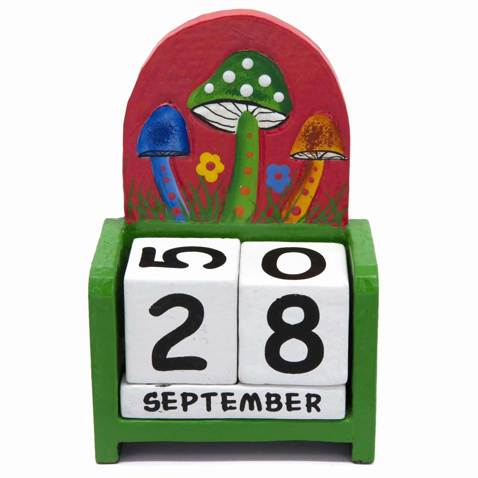 Painted Mushroom Perpetual Calendar