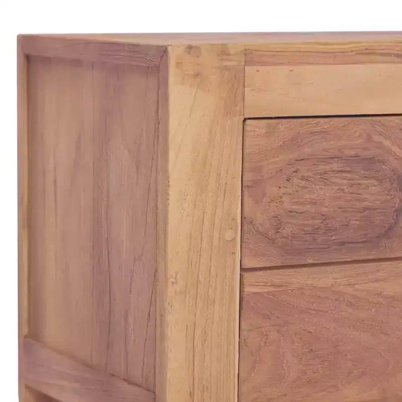 vidaXL Bedside Cabinet 15.7x11.8x19.7 Solid Teak Wood