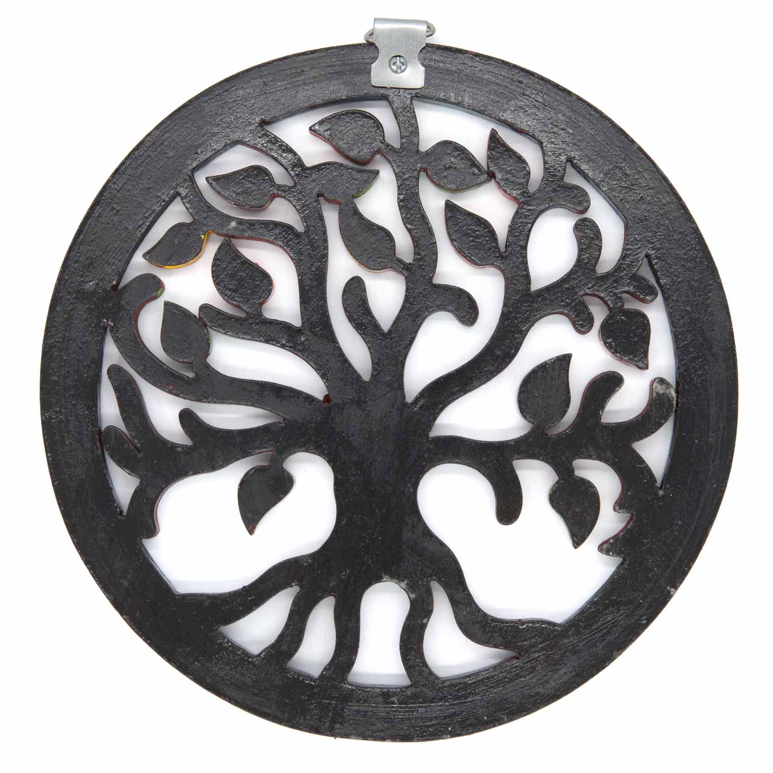 Tree of Life Circle Plaque with Autumn Leaves