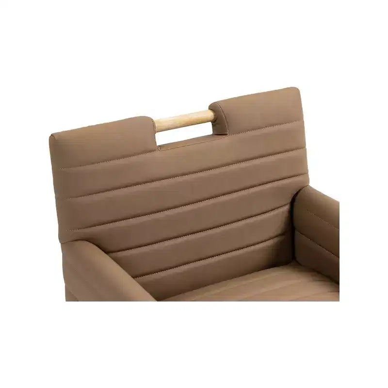 Vegan Leather Dining Arm Chair