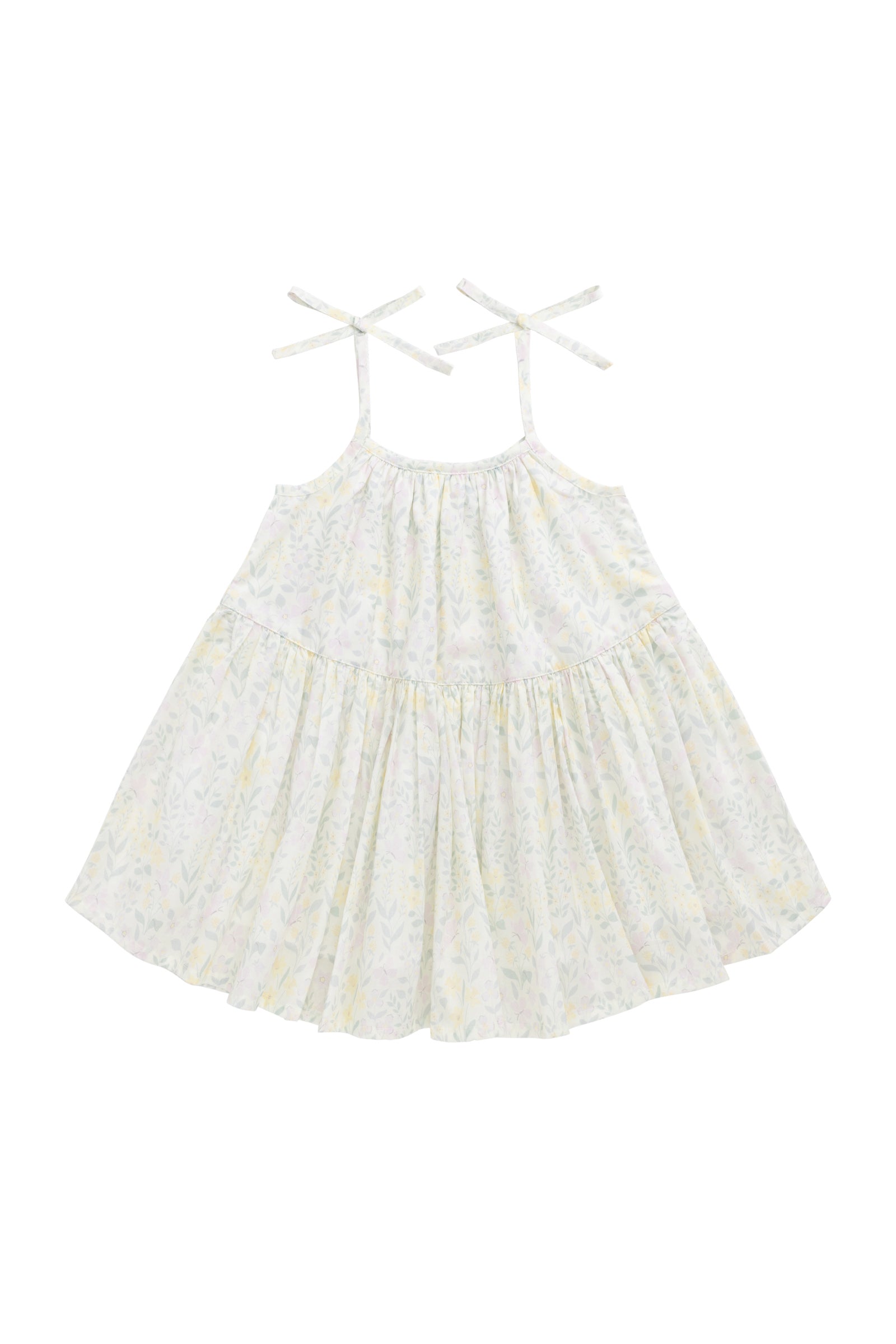 Classic Neutral Solid Organic Cotton Dress with Breathable Soft Silhouette for Girls Everyday Wear (1Y�C10Y)