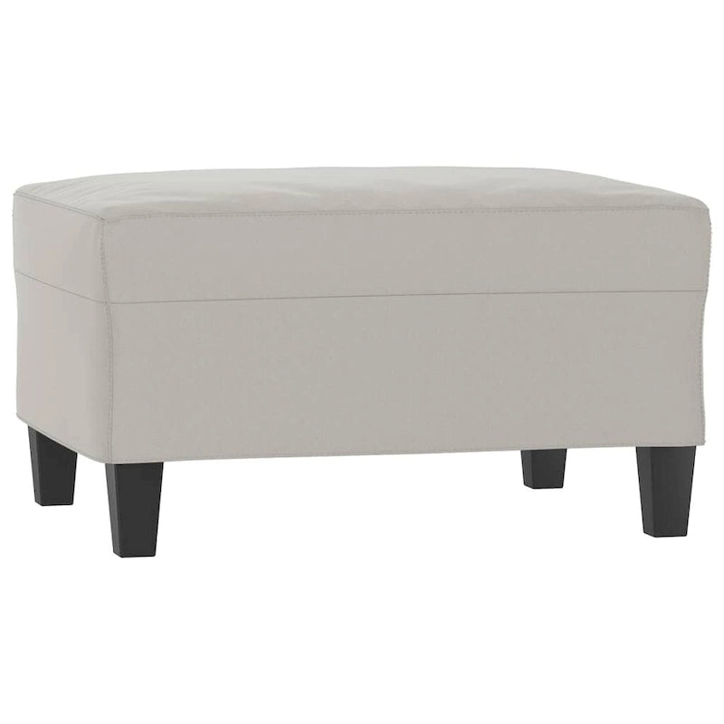 Modern Accent Upholstered Chair with Footstool Microfiber Fabric