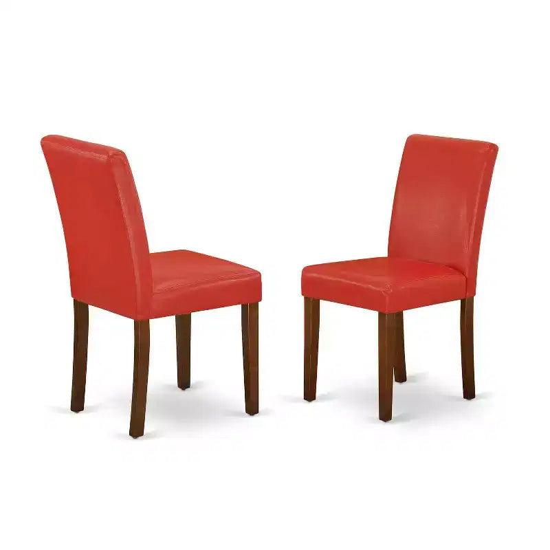 Modern Dining Set 5 Piece - Mid Century Table & Chairs - 36x36 Inch Wood Dining Room Furniture