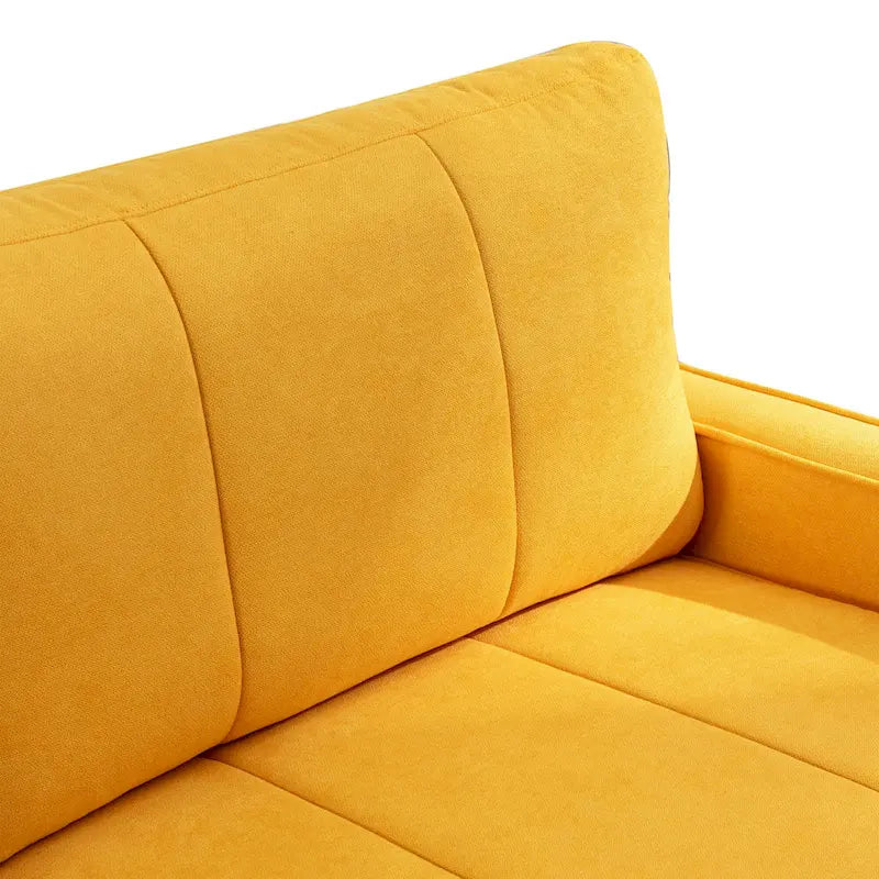 Convertible Sofa Couch with Cushioned Seat and Wooden Legs