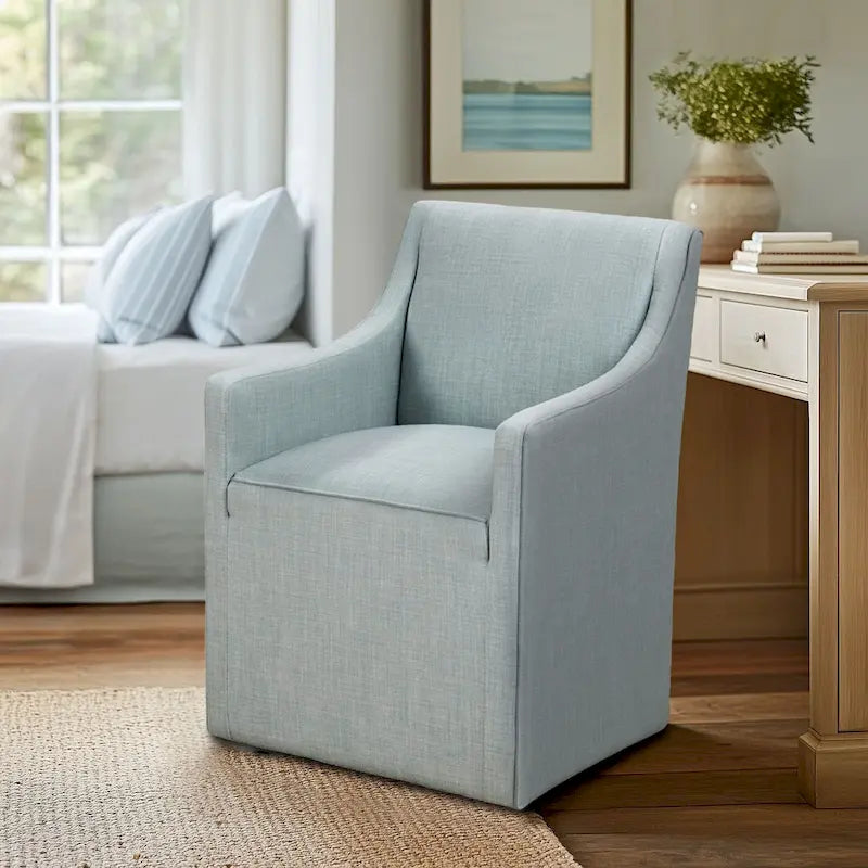 Dining Arm Chair with Casters
