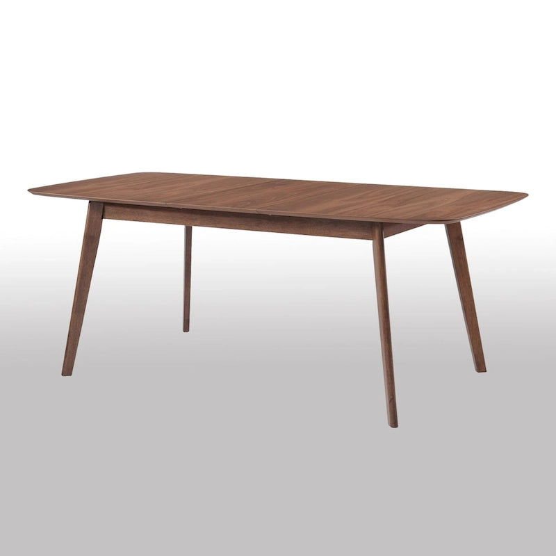 Rectangular Dining Table in Natural Walnut with Butterfly Leaf