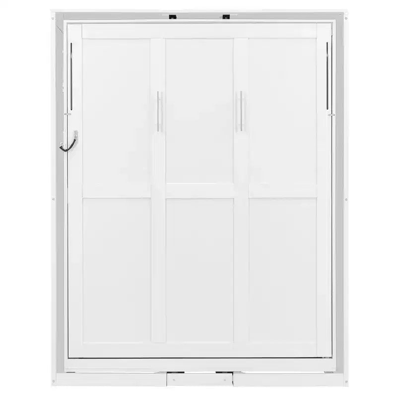 Queen Size Murphy Bed with Rotatable Storage Shelves