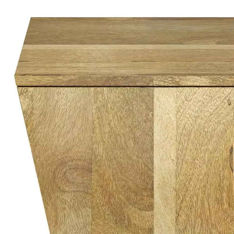 Mango Wood Square Side Table – Natural Finish