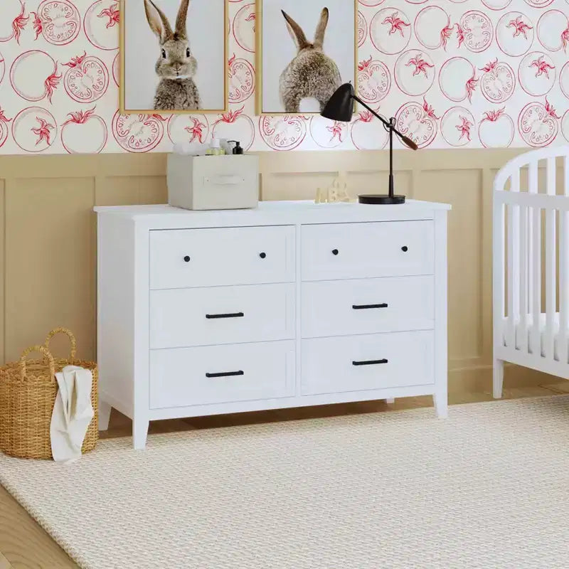 6-Drawer Nursery Dresser -Pine Wood