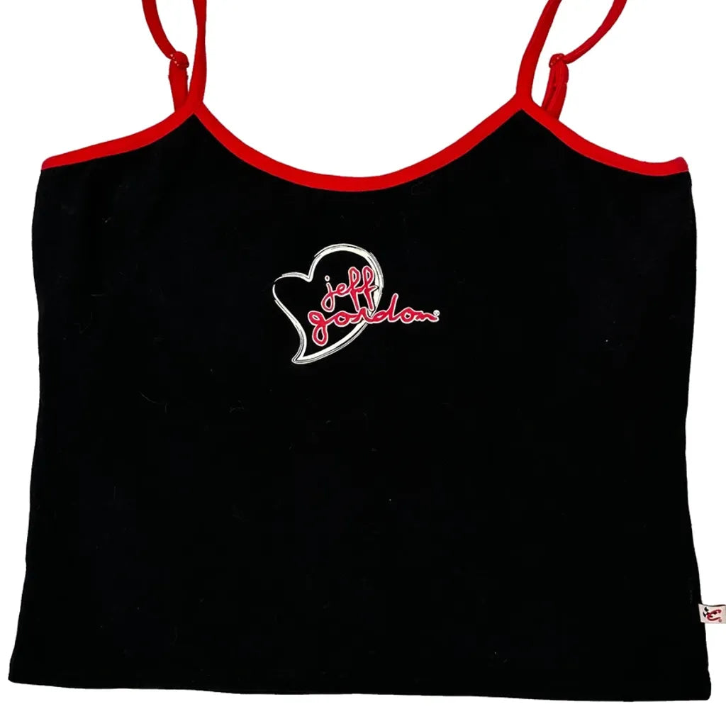 Women's Graphic Sleeveless Top Black Cotton Regular Fit Casual Streetwear XL
