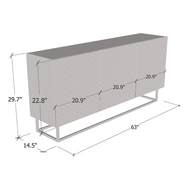 Lattice 02 63 Sideboard