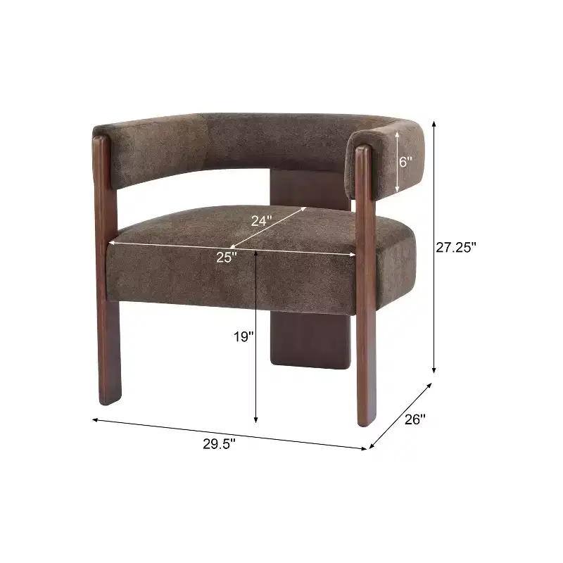 Christopher Knight Home Noah Modern Rubberwood Upholstered Accent Arm Chair
