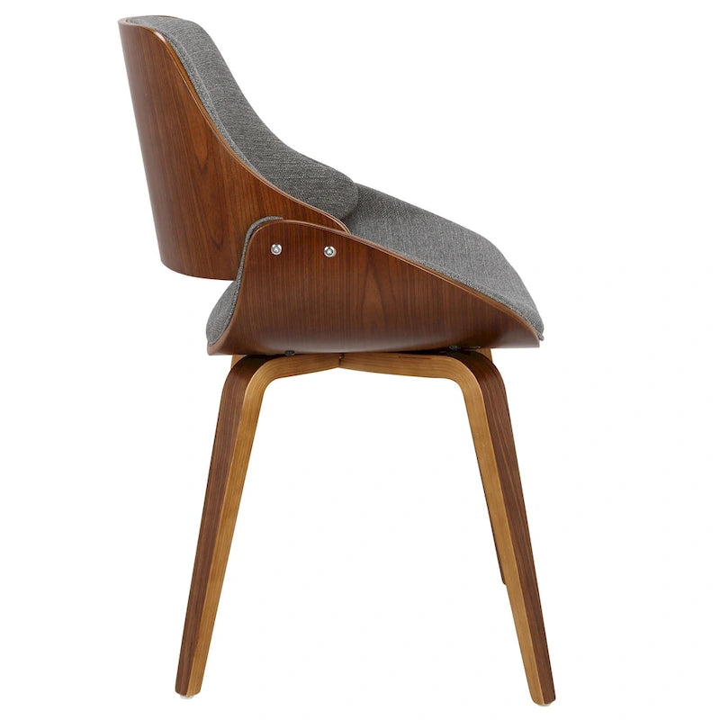 Mid-Century Modern Upholstered Dining Accent Chair