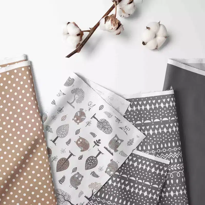 Bacati - Owls Gray Beige Neutral Cotton Toddler Nap Mat