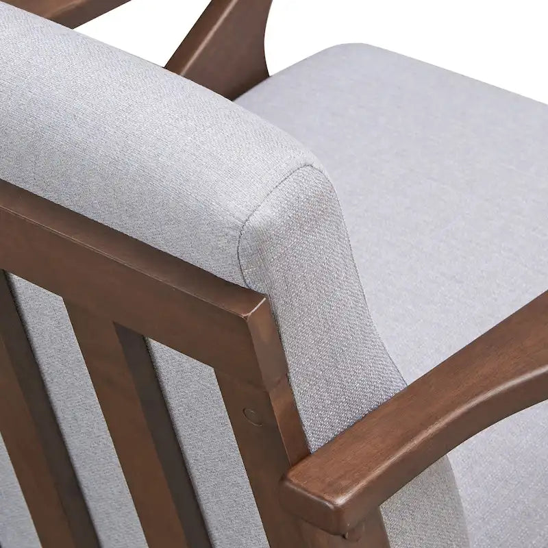 Mid-Century Modern Lounge Chair with Plush Cushioning