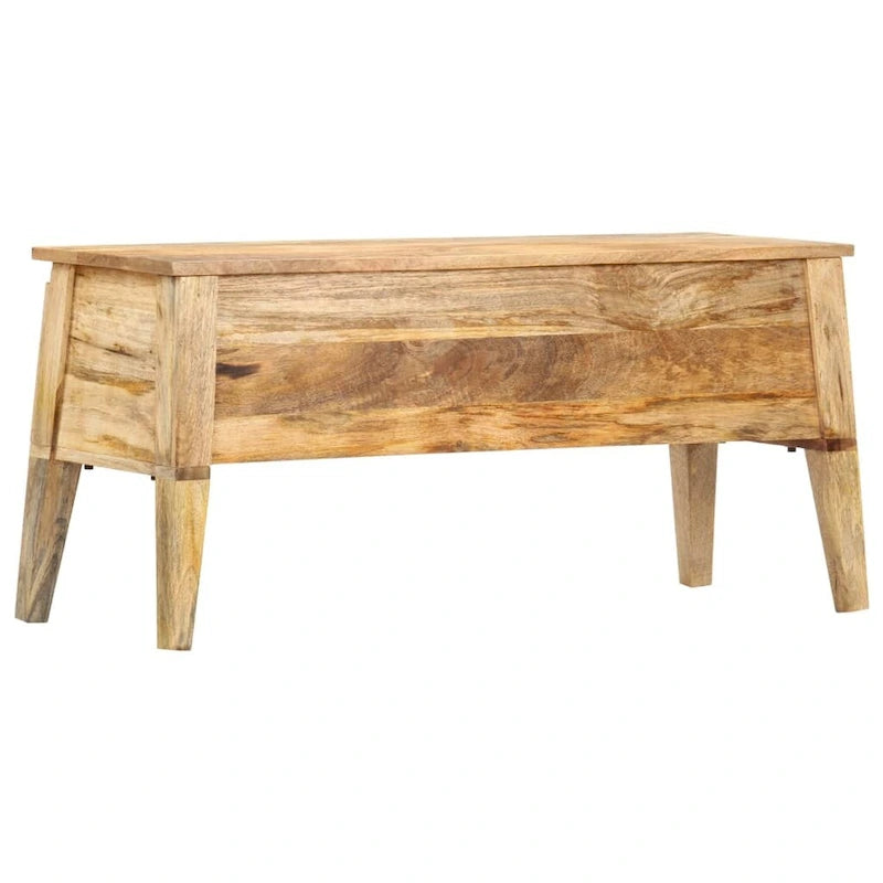 Storage Box 39x13.8x18.9 Solid Mango Wood