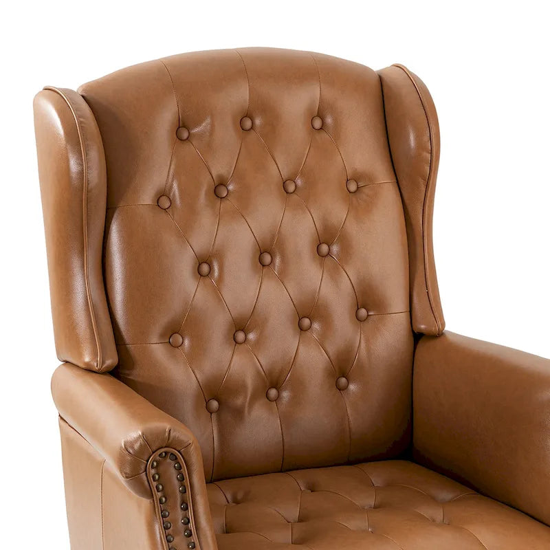 Modern swivel executive chair with tufted backrest