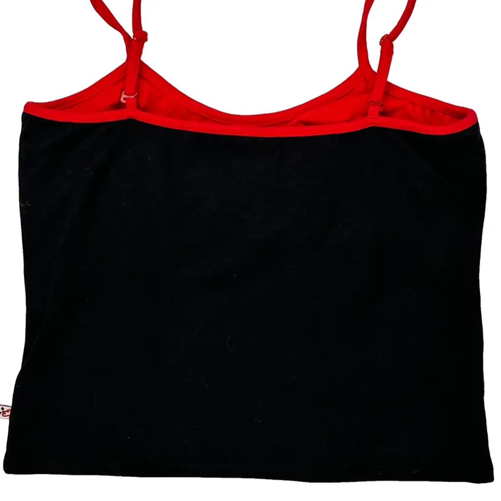 Women's Graphic Sleeveless Top Black Cotton Regular Fit Casual Streetwear XL