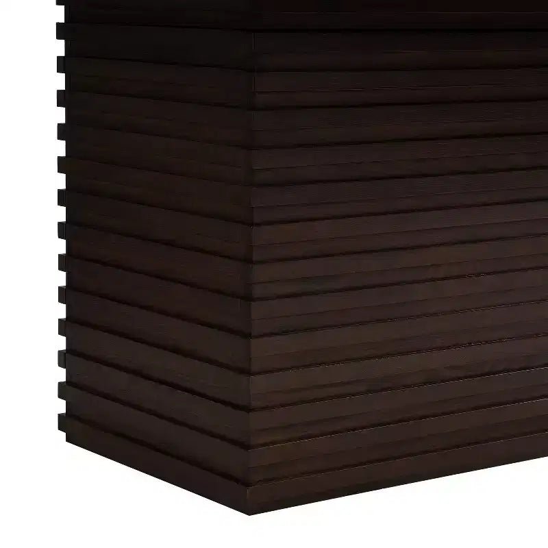 84 Wood Rectangular Dining Table for 6, Pedestal Base