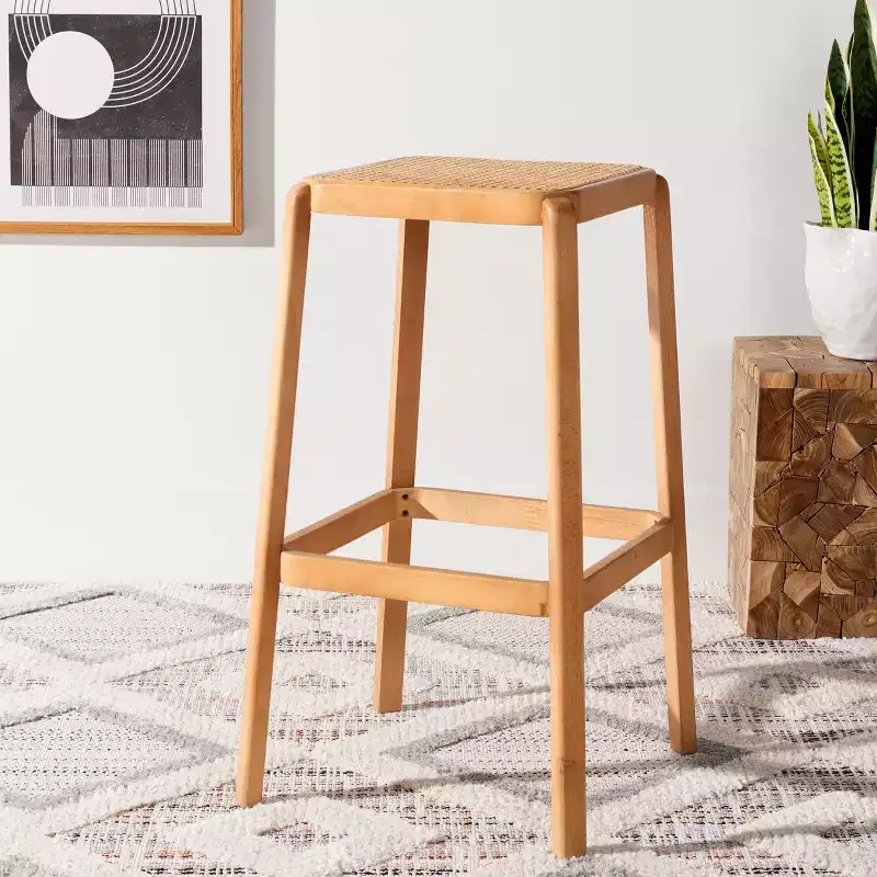 Silus Backless Cane Bar Stool - BST9505 - Safavieh