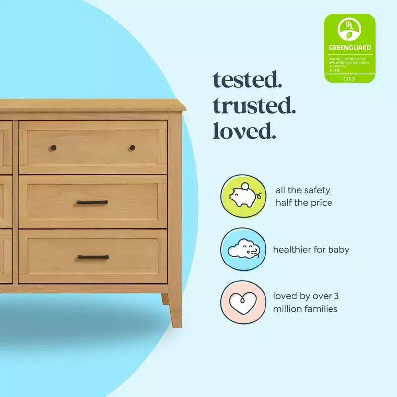6-Drawer Nursery Dresser -Pine Wood