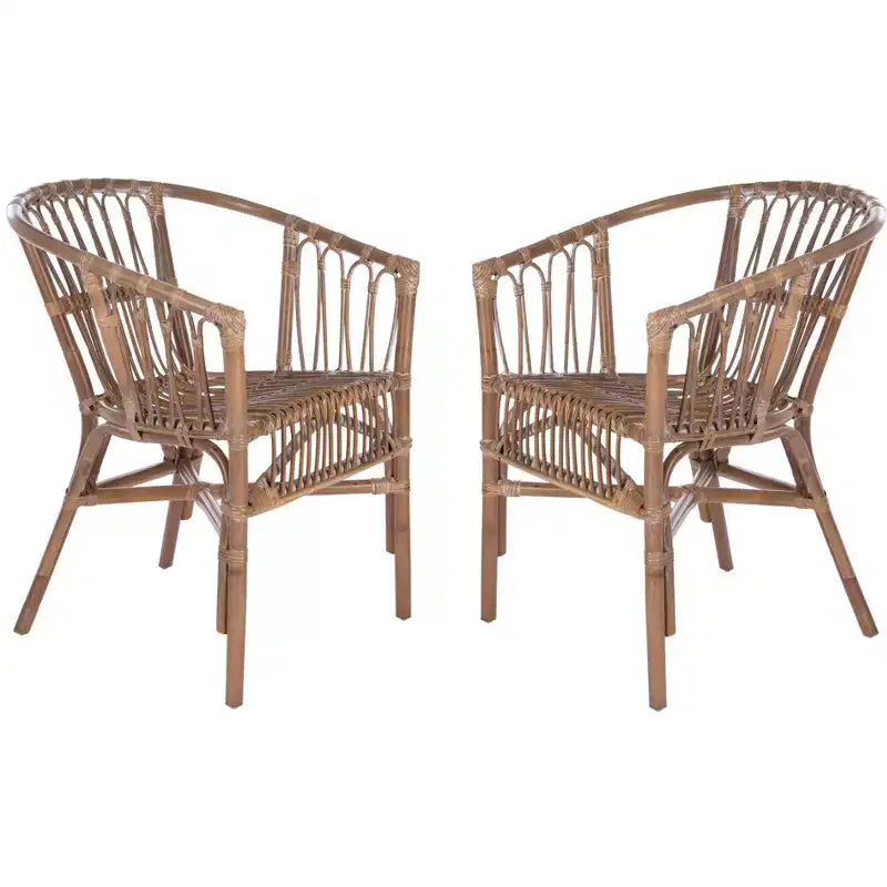 Rattan Accent Chair - Set of 2