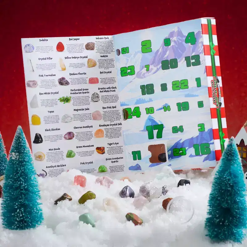Joyfy 2025 Christmas Advent Calendar Gemstone Collection  24 Days of Geological Wonders!