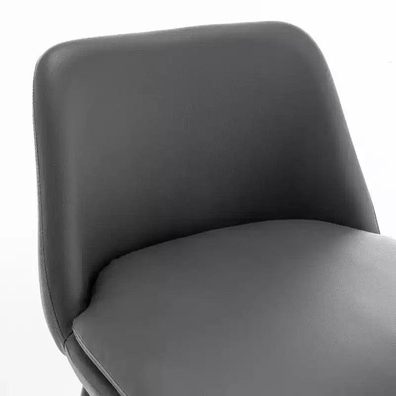 Counter Height Swivel Bar Stool, Linen & Matte Black