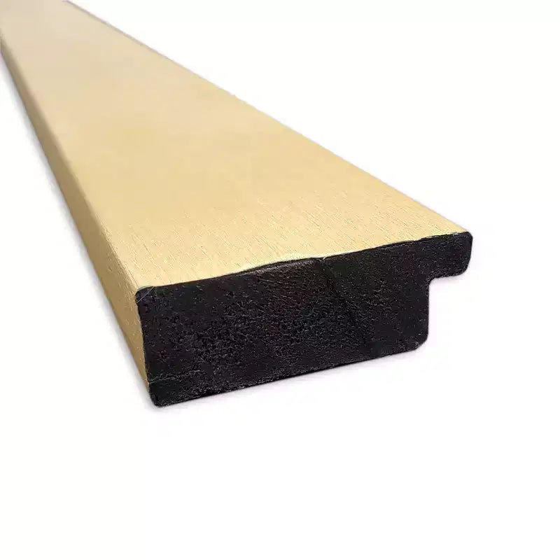 Amanti Art Mirror Makeover Bathroom Mirror Frame Border Kit - Fully Assembled Peel and Stick Frame - Mirror NOT Included - Grace Brushed Gold Trim