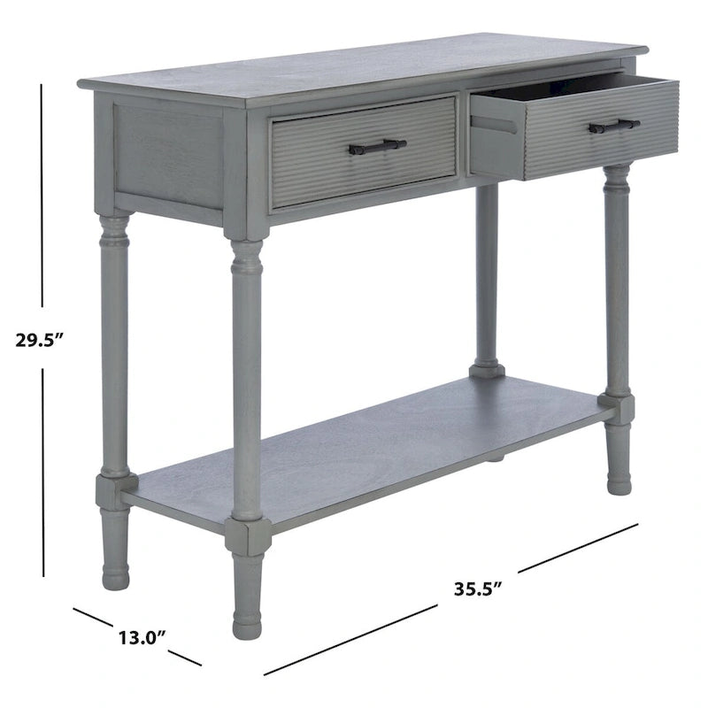 2-Drawer Console Table - 35.5 W x 13 D x 29.5 H