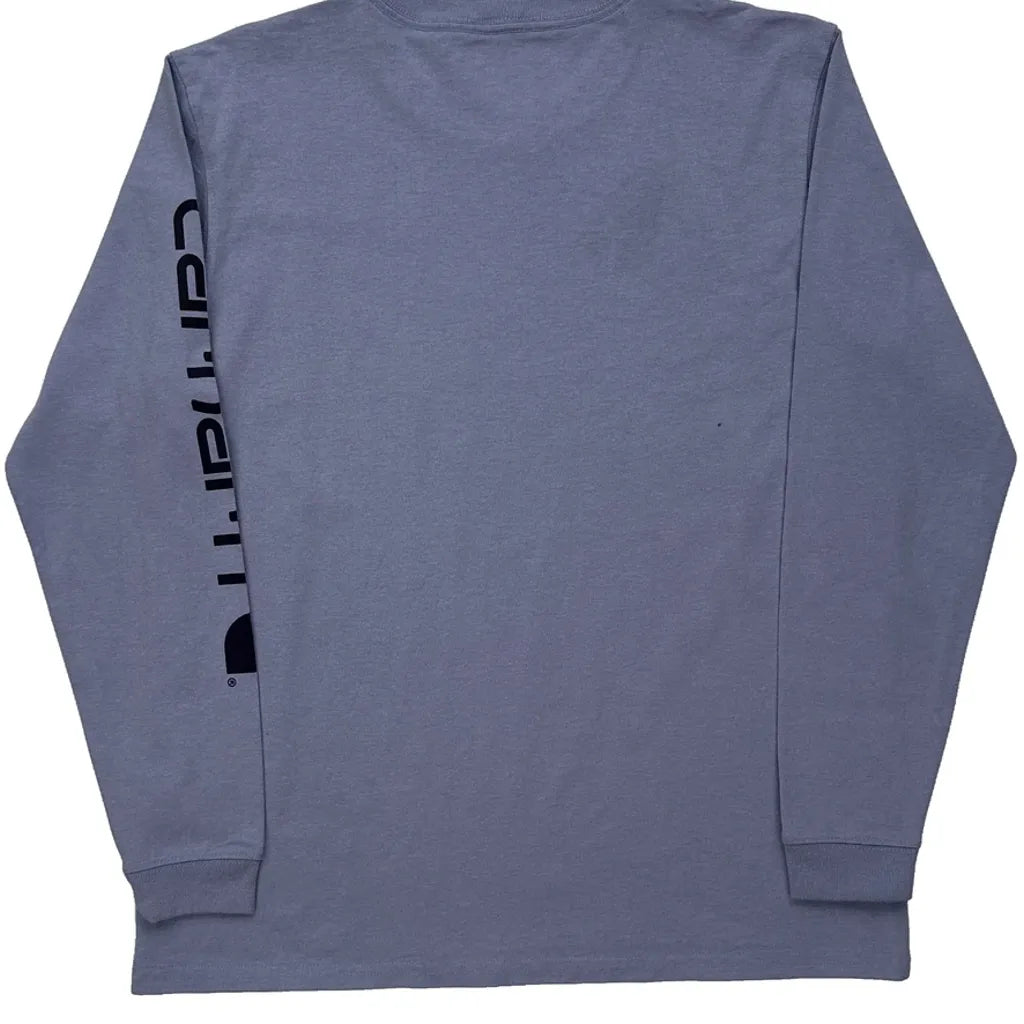 Long Sleeve T-Shirt Large Purple Cotton Women's Casual