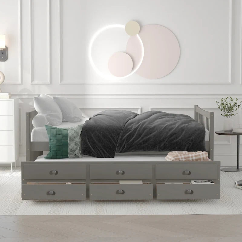 Daybed with Trundle and Drawers