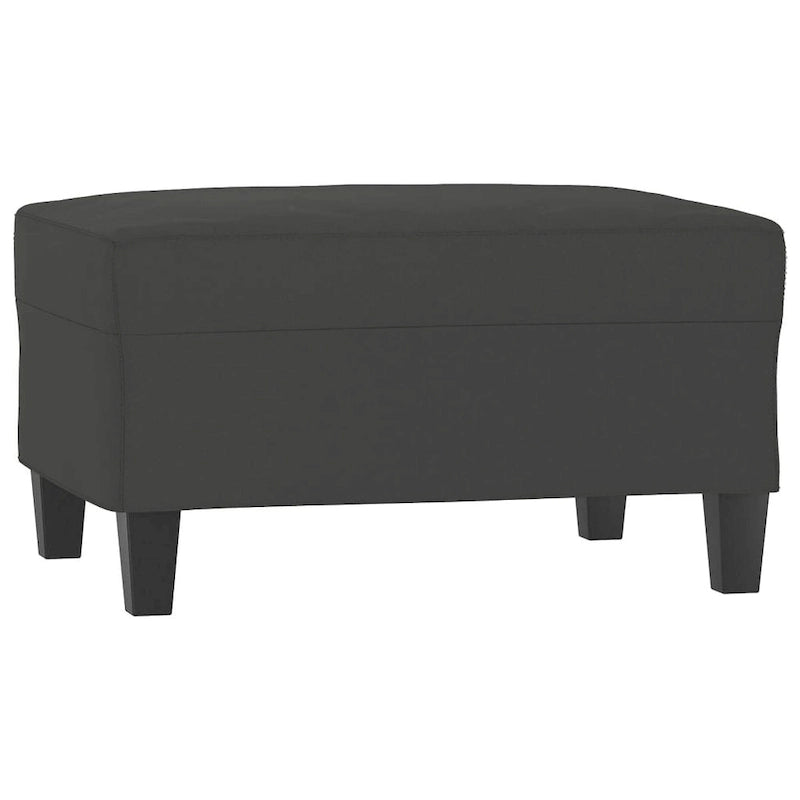 Modern Accent Upholstered Chair with Footstool Microfiber Fabric