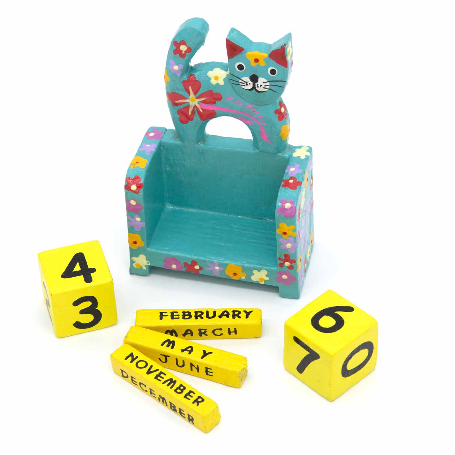 Painted Cat Perpetual Calendar