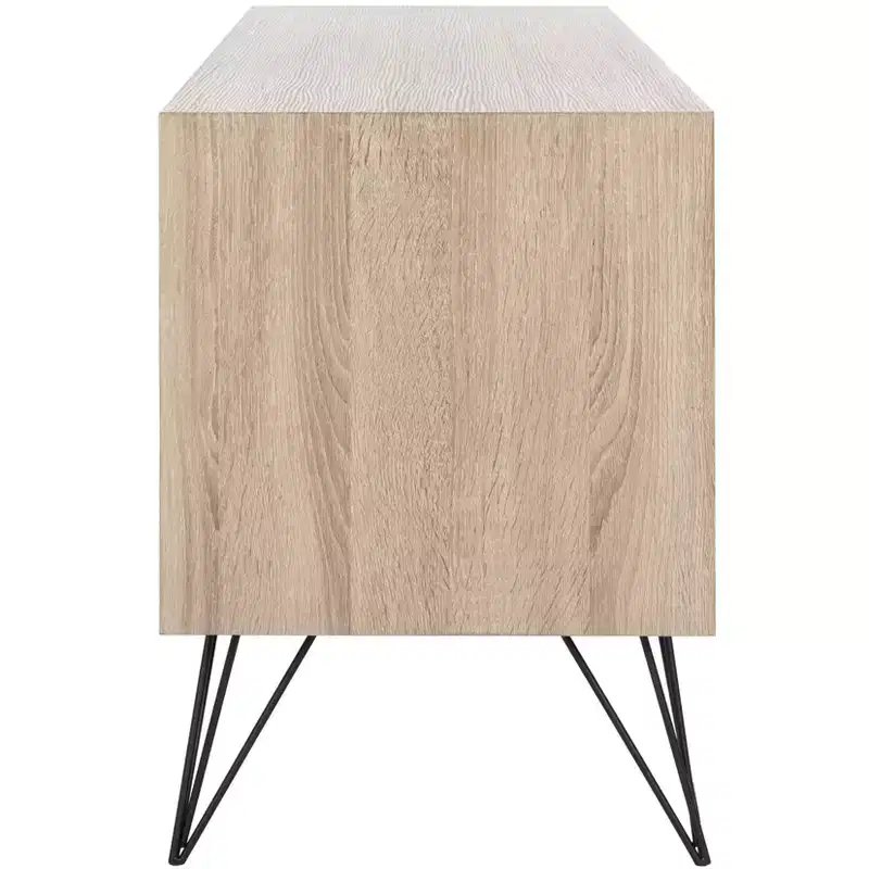 Jeralyn Sideboard - FOX4232 - Light Oak/Black - Safavieh Couture
