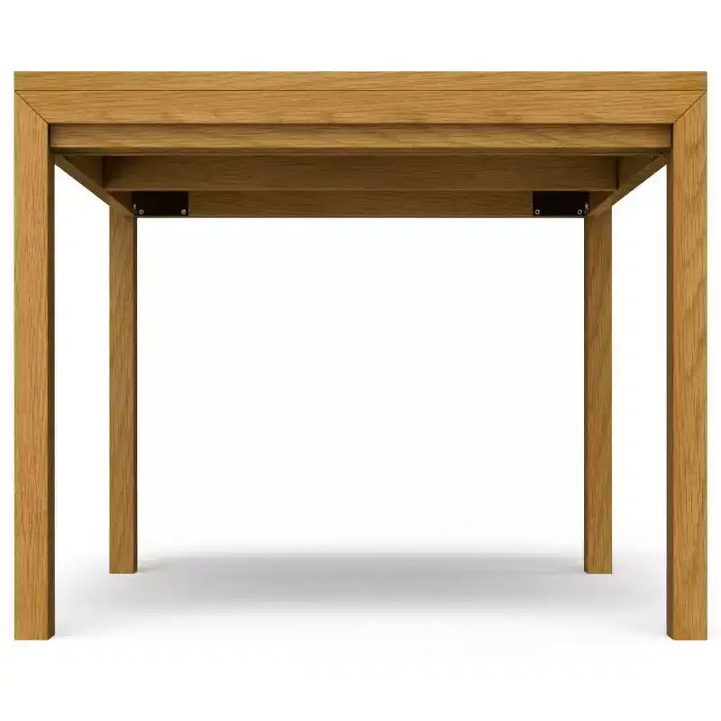 WyndenHall Saige Rectangle Dining Table Oak Veneer: Solid Wood, Seats 6, Straight Legs