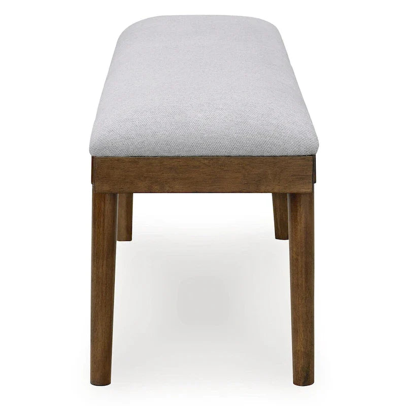 Signature Design by Ashley Lyncott Gray/Brown 59 Upholstered Dining Bench - 59.25 W x 15.13 D x 19.75 H