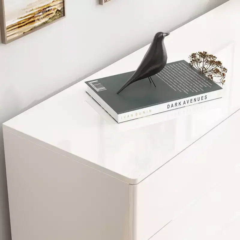 8 Drawer Dresser with Underlight - High Gloss Modern Chest of Drawers