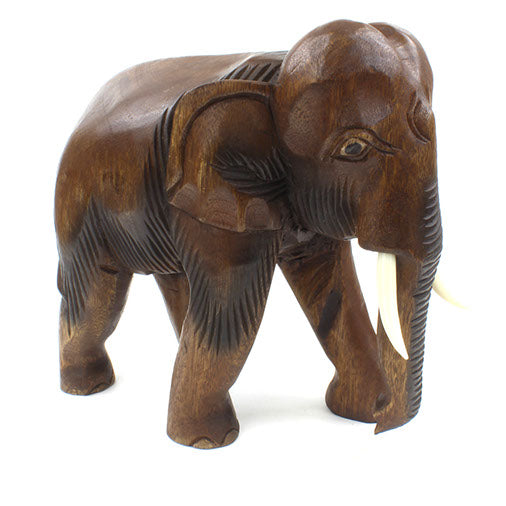 Carved Raintree Elephant, Extra Large