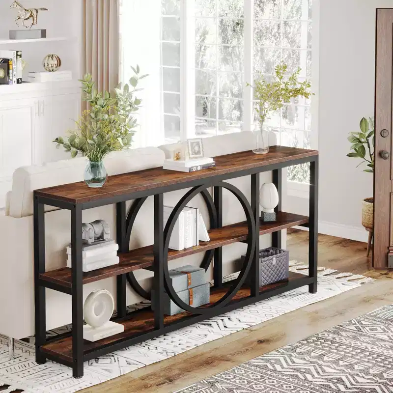 Lantine 70.9 inches 3-Tier Extra Long Console Table
