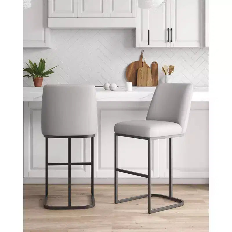 Manhattan Comfort Set of 2 Serena Barstools