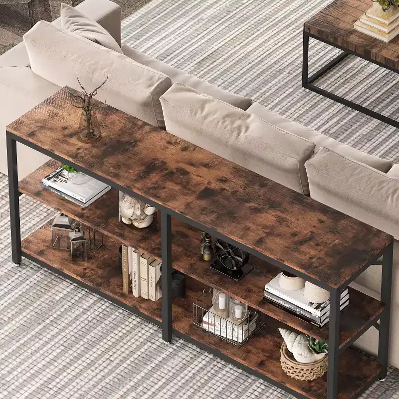 Tribesigns 70.9 Long Console Table, 3-Tier Hallway Entryway Table