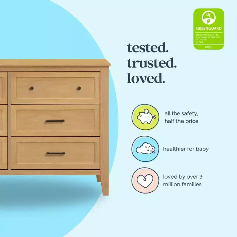 6-Drawer Nursery Dresser -Pine Wood