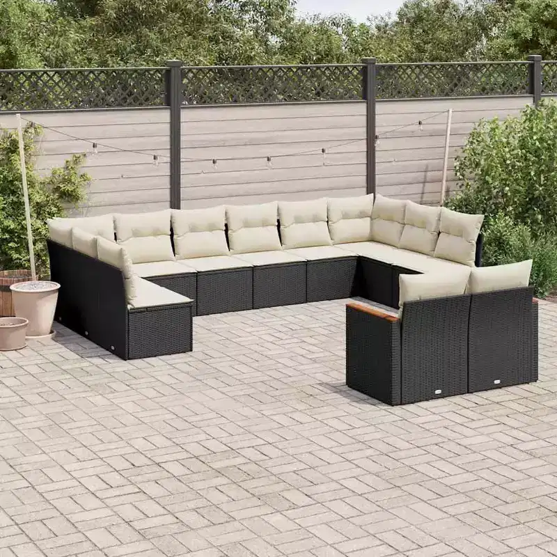 vidaXL Garden Sofa Set with Cushions in Multiple Colors