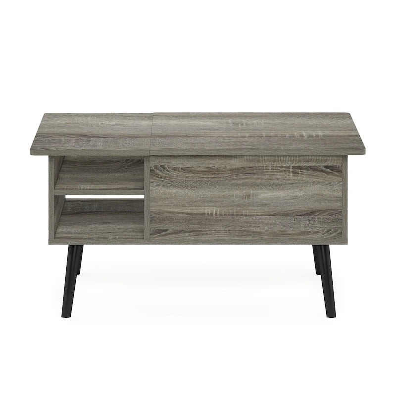 Lift Top Coffee Table With Wooden Leg