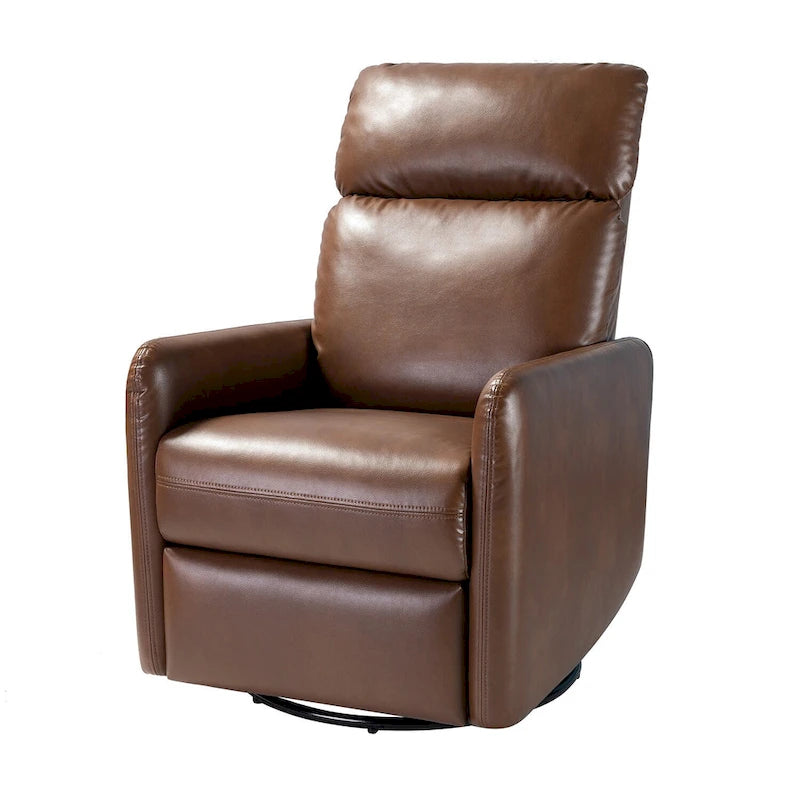 Manual Swivel Recliner with Metal Base