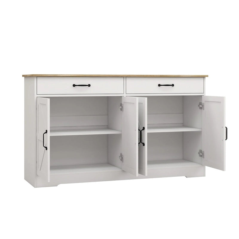 55.91 Large Farmhouse Buffet Cabinet