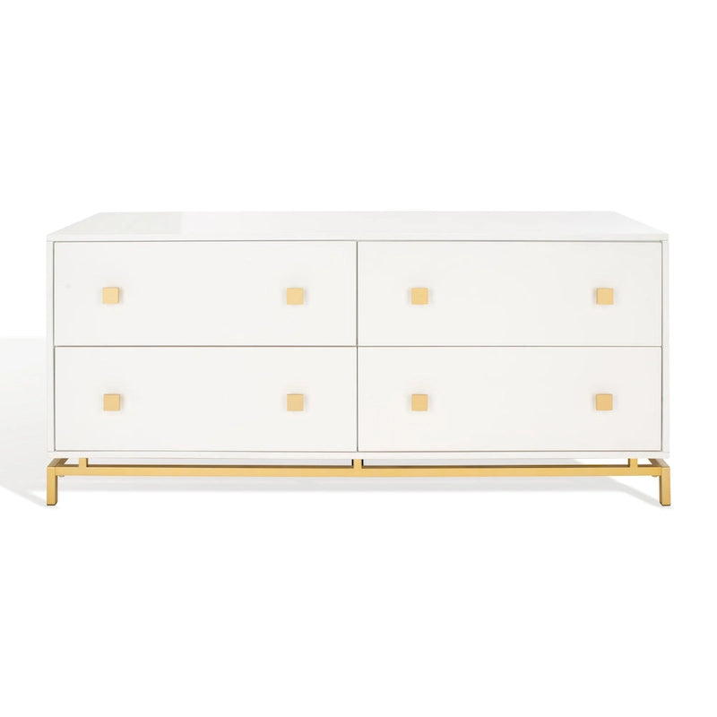 4-Drawer Bedroom Dresser, Couture Style, Solid Wood Frame, Elegant Finish