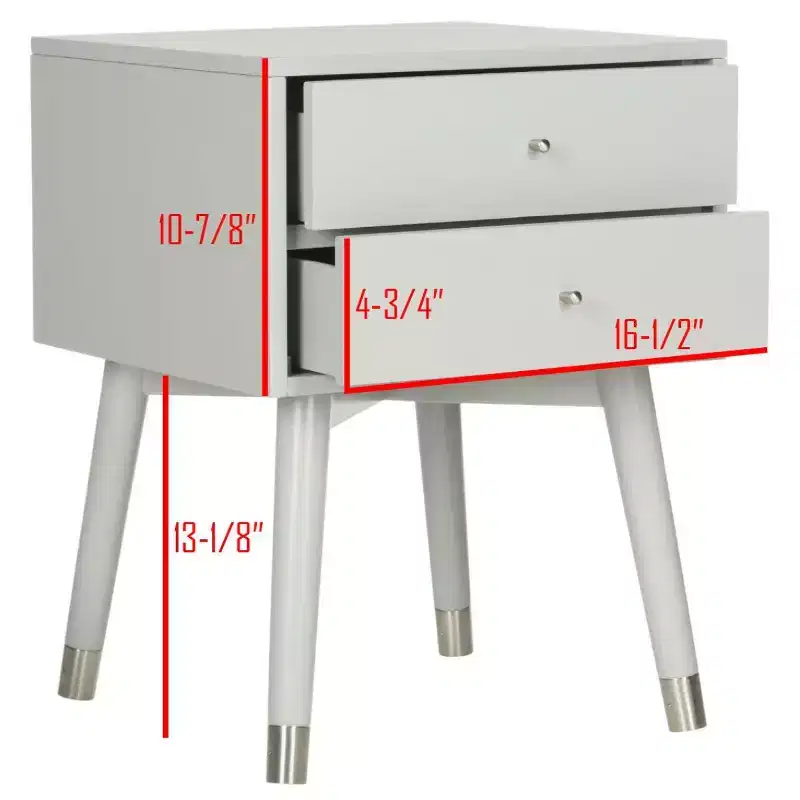 Lyla Retro Nightstand - FOX6234 - Safavieh Couture