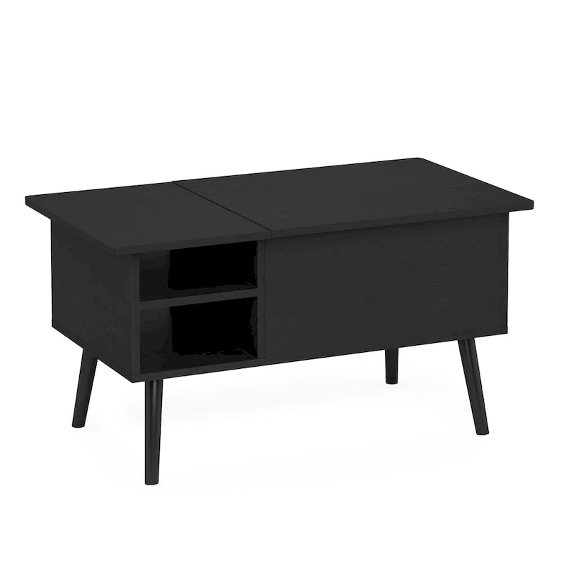 Lift Top Coffee Table With Wooden Leg